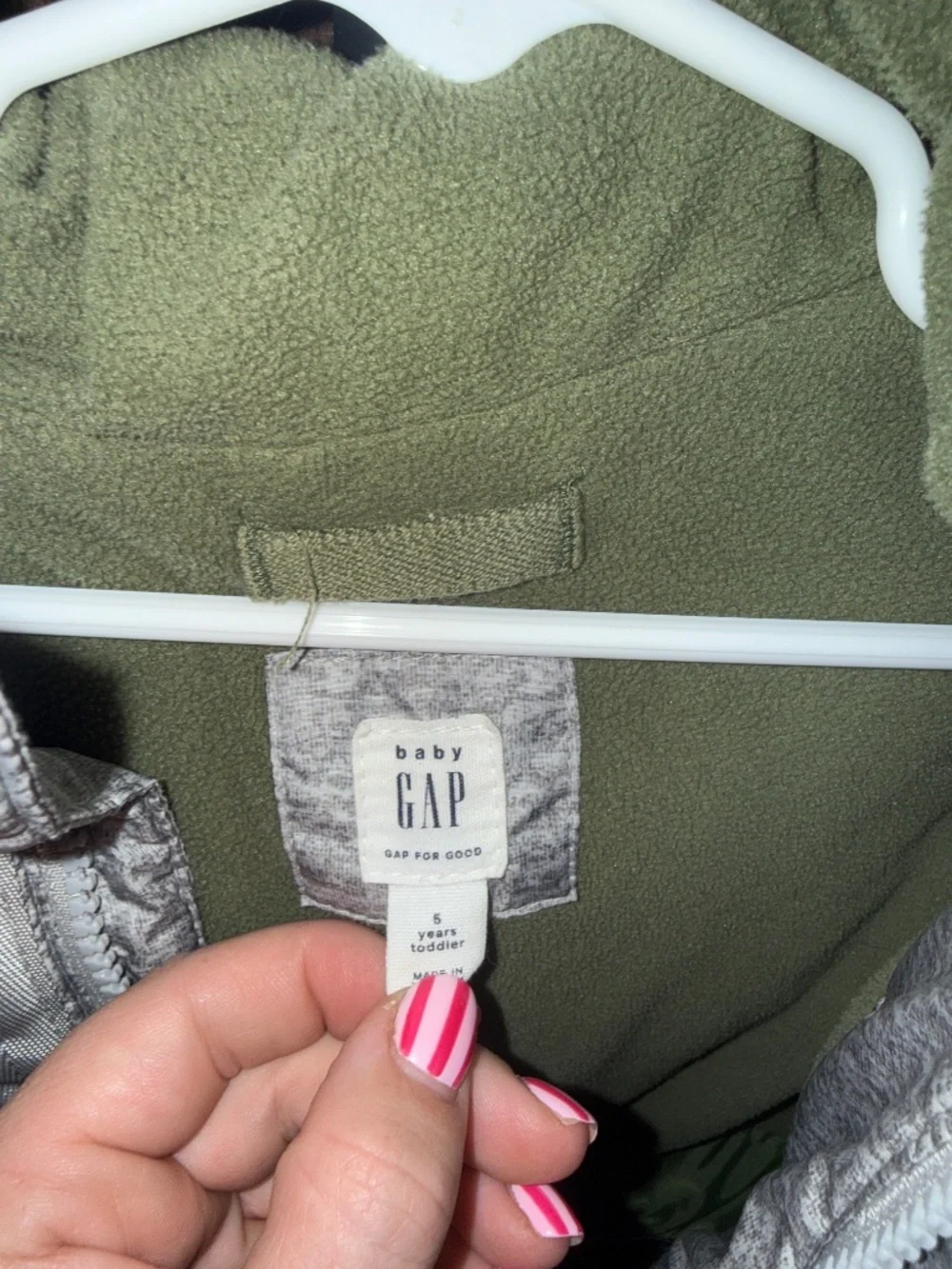 Toddler heavy weight gap jacket